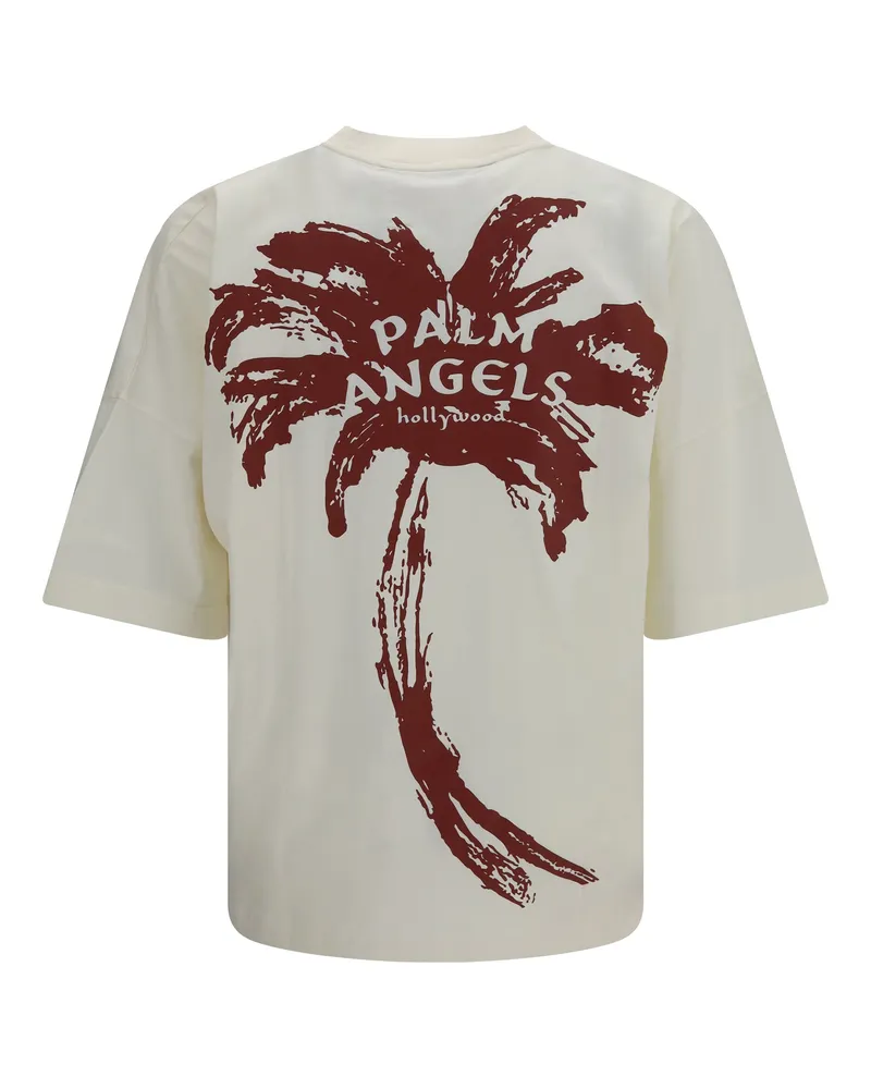 Palm Angels Drift Back Over T-Shirt — White White