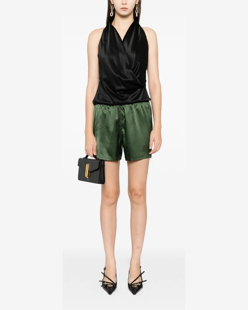 Tom Ford Silk Pajama Shorts — Green Green