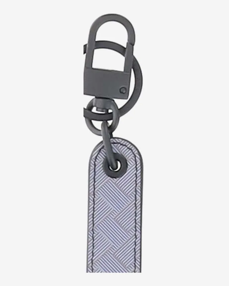 Montblanc Men's Keyring Extreme 3.0 Lavender Grey Leather Wallets & Cardholders Gray