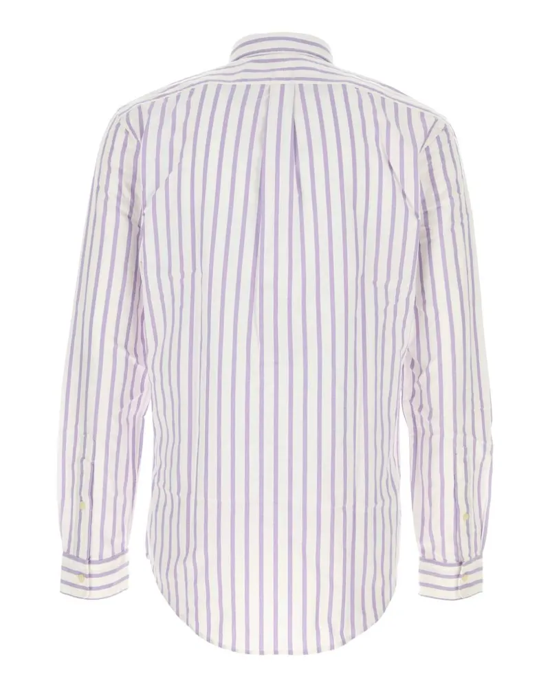 Ralph Lauren Men's Embroidered Oxford Shirt 5149ethistlewhite Exterior: Cotton Camicie Purple