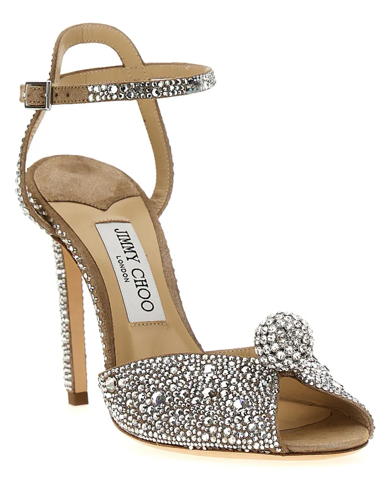 Jimmy Choo Sacora Sandal — Taupe Taupe