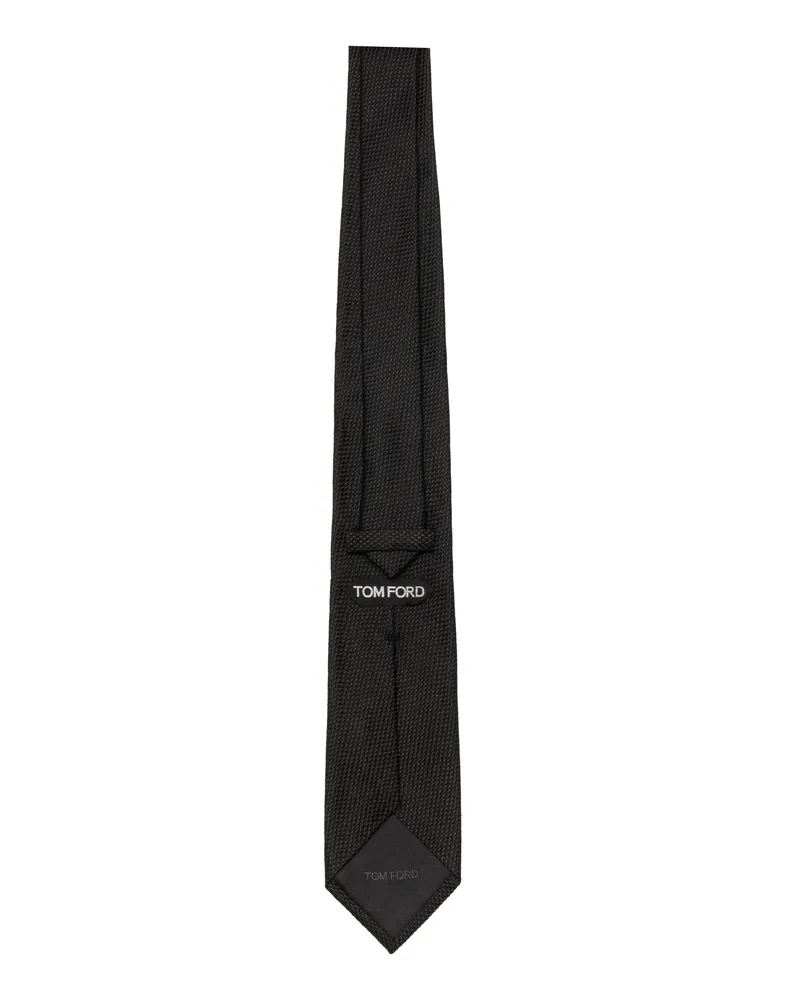 Tom Ford Men's Silk Tie Black Mulberry Ties & Bow Black