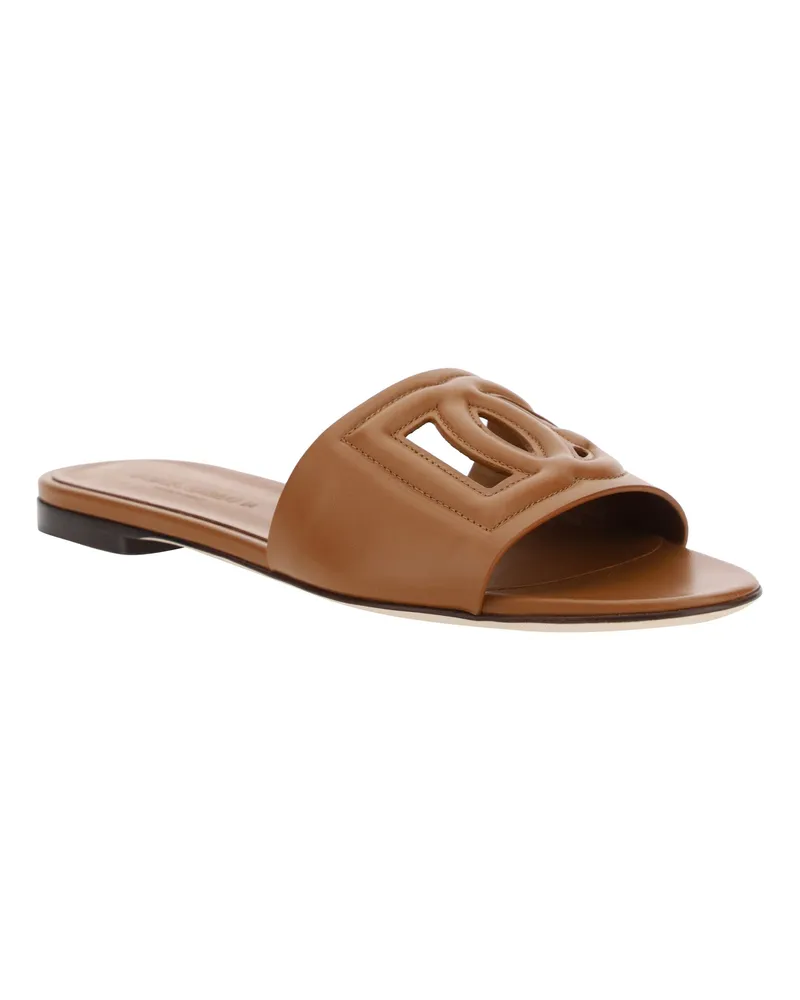 Dolce & Gabbana Women's Millenials Sandals Marrone Chiaro Brown