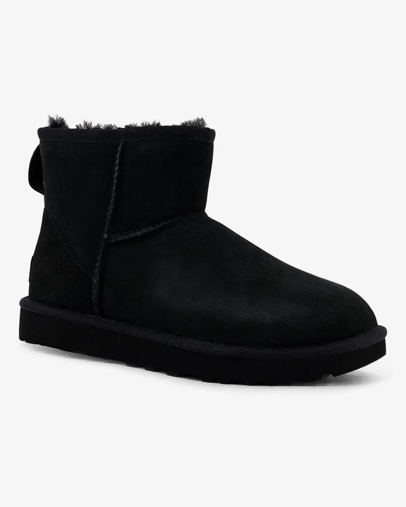 UGG Women's Ankle Boots Classic Mini Ii Suede Black Black