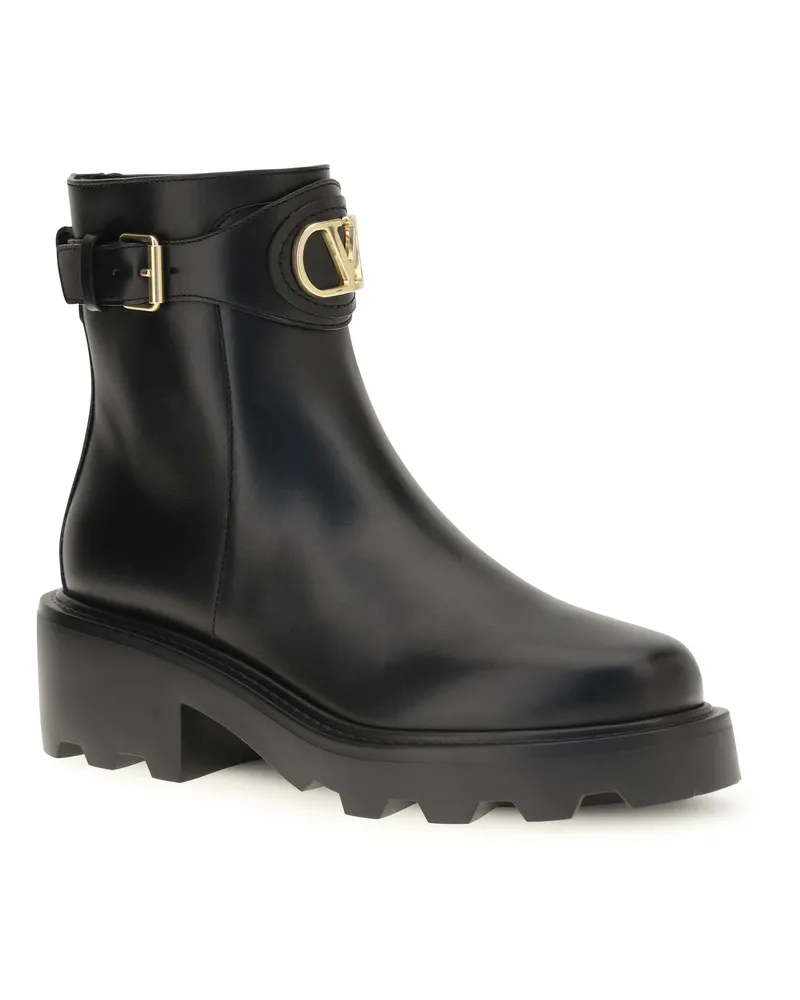 Valentino Garavani Women's Vlogo Signature Ankle Boots Nero Black