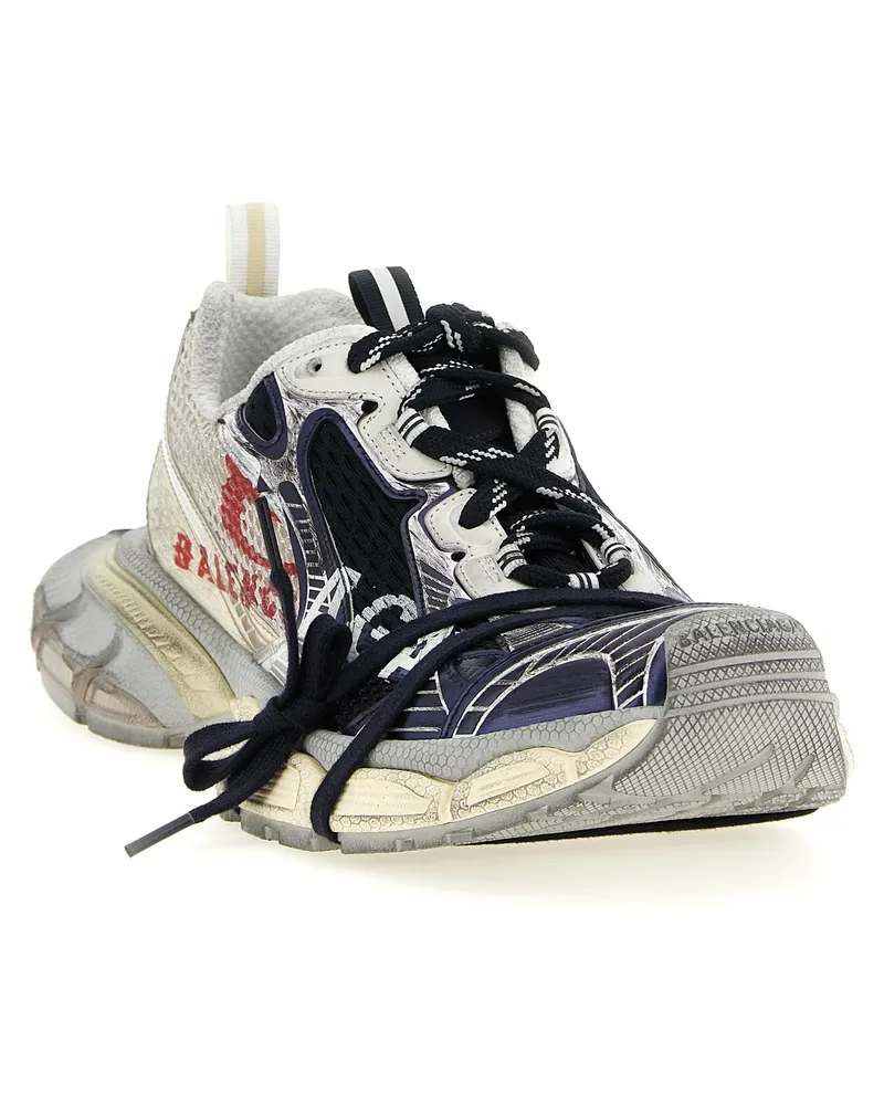 Balenciaga Men's Multicolor Polyethylene Athletic Sneakers Multicolor