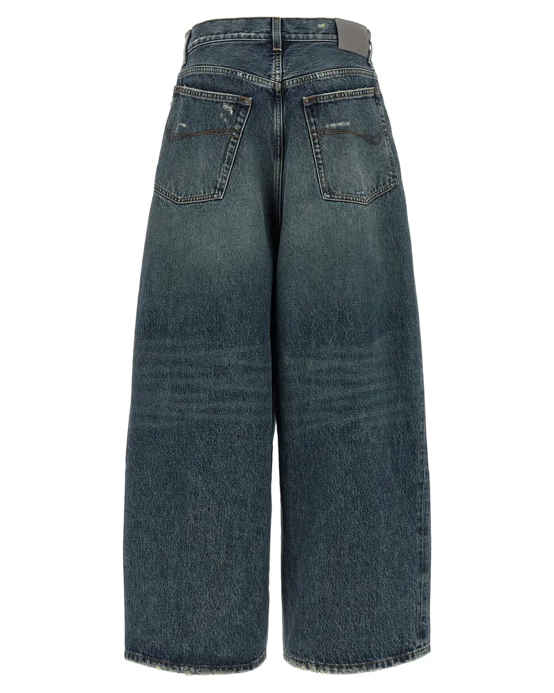 Balenciaga Women's Blue Cotton Relaxed Fit Jeans Clothing Blue