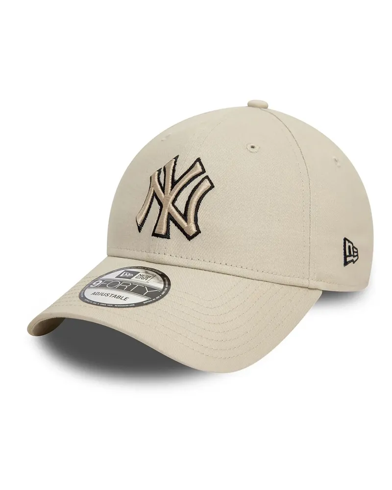New Era Men's Baseball Cap 9forty Light Beige Cotton Hat Beige