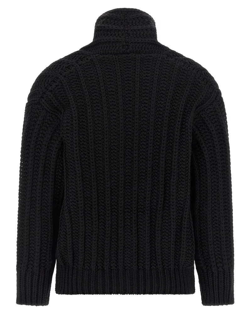 Dolce & Gabbana Women's Black Virgin Wool Cardigan Clothing Black