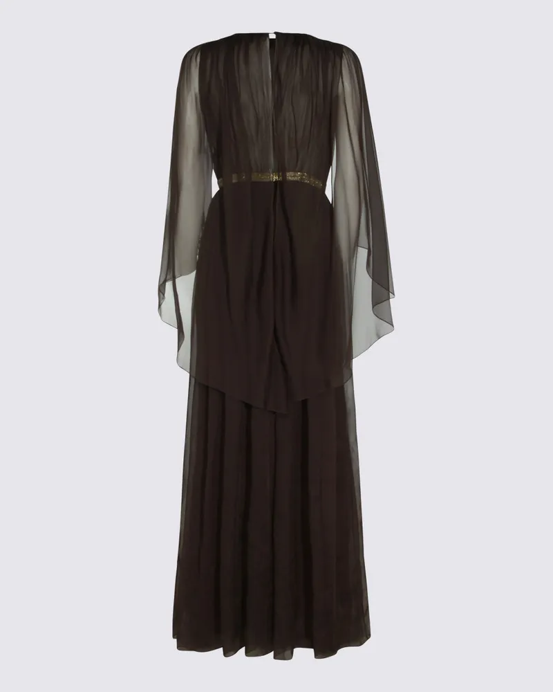 Alberta Ferretti Women's Dresses Marrone _se Black