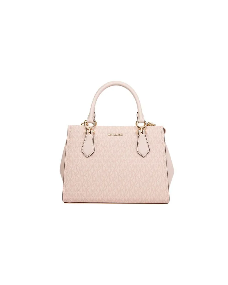 Michael Kors Women's Satchel Powder Blush Polyvinyl Chloride Satchel-bags Pink