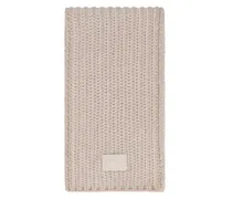 Virgin Wool and Cashmere Scarf — Beige