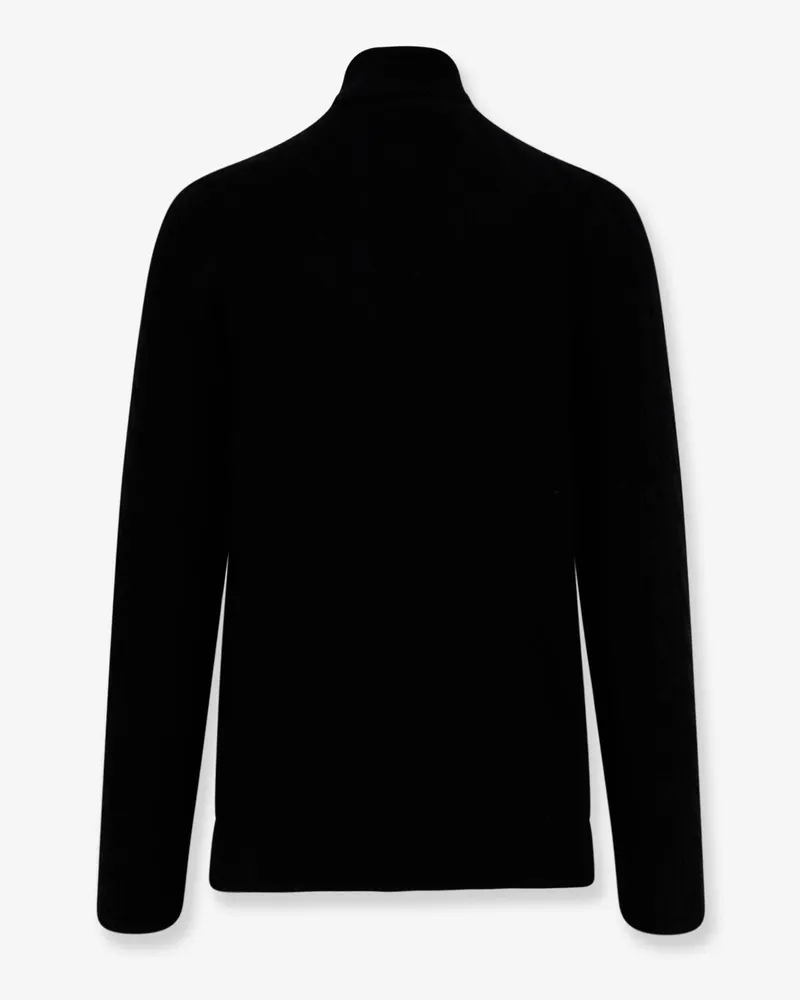 Ralph Lauren Men's Wool And Cashmere Sweater With Logo Black Black