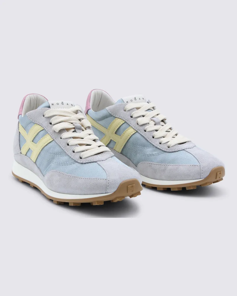 Hogan Women's Sneakers Azzurro-Giallo-Rosa _cover Tex-Le Sole El Azzurro/giallo/rosa Tex/le Multicolor