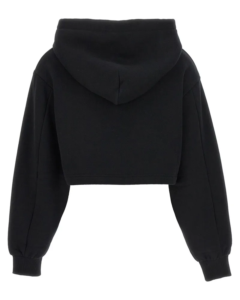 Dolce & Gabbana Logo-Embroidered Hoodie — Black Black