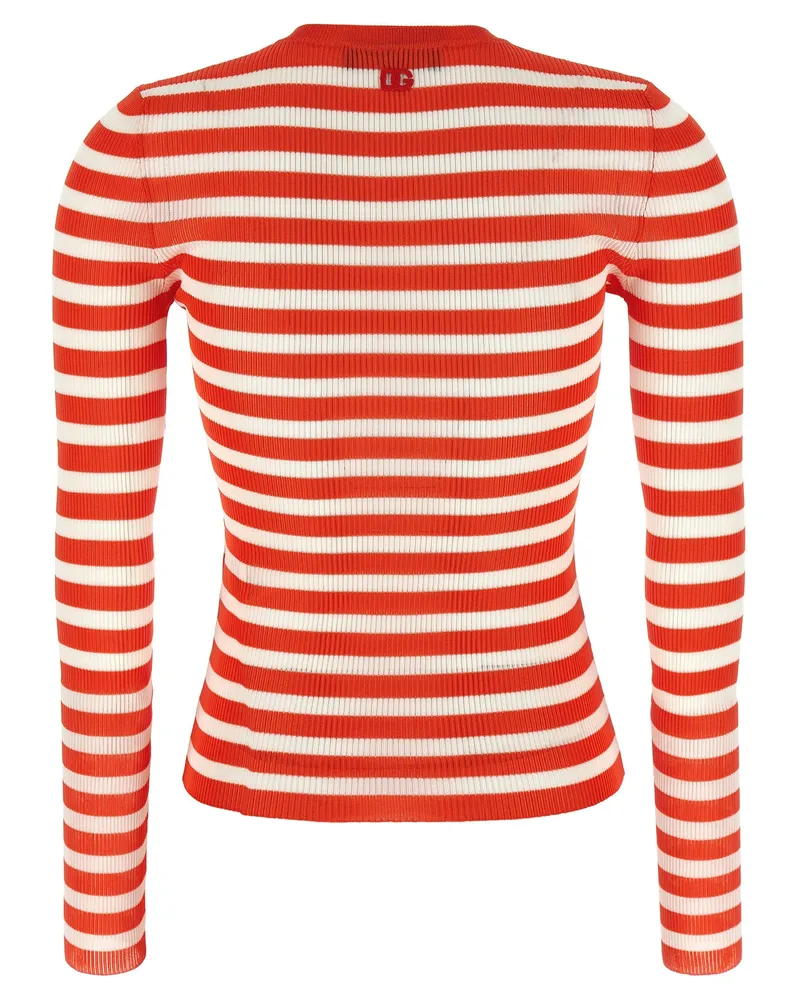 Dolce & Gabbana Women's Orange Viscose Cardigan Clothing Red
