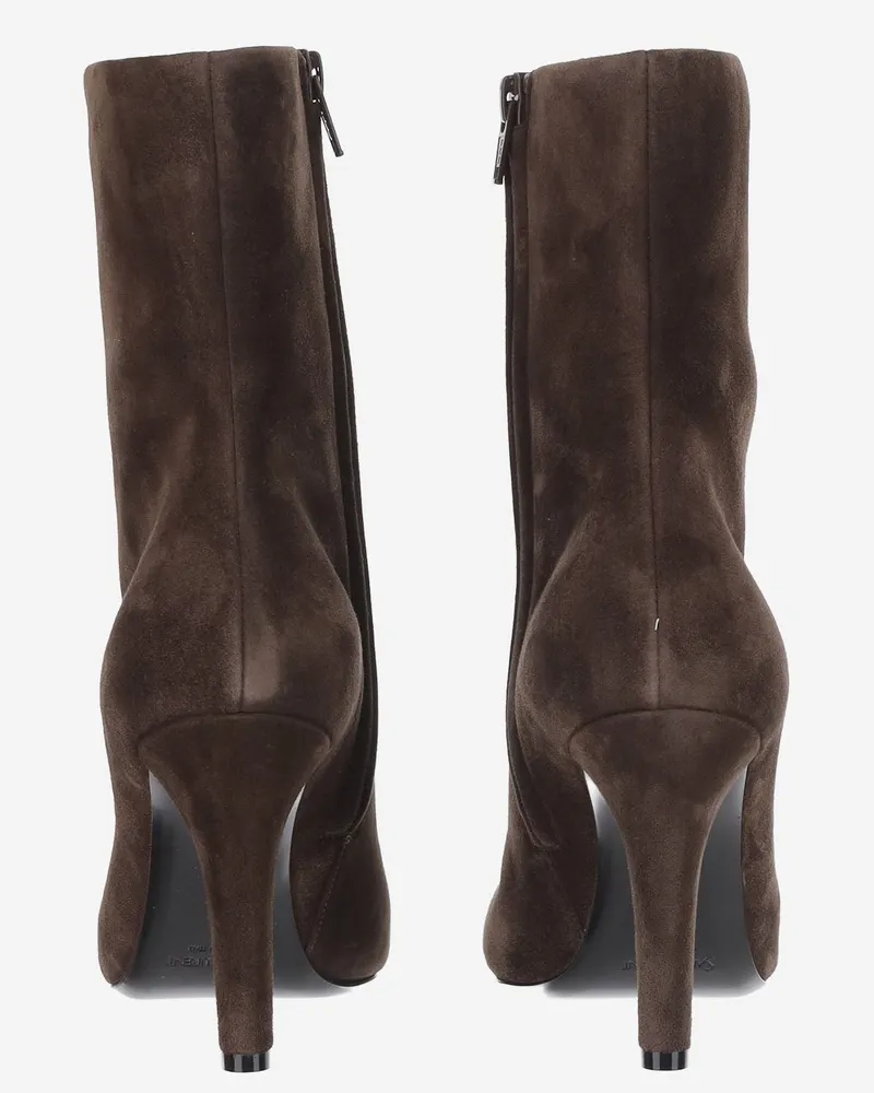 Saint Laurent Ankle Boot — Brown Brown