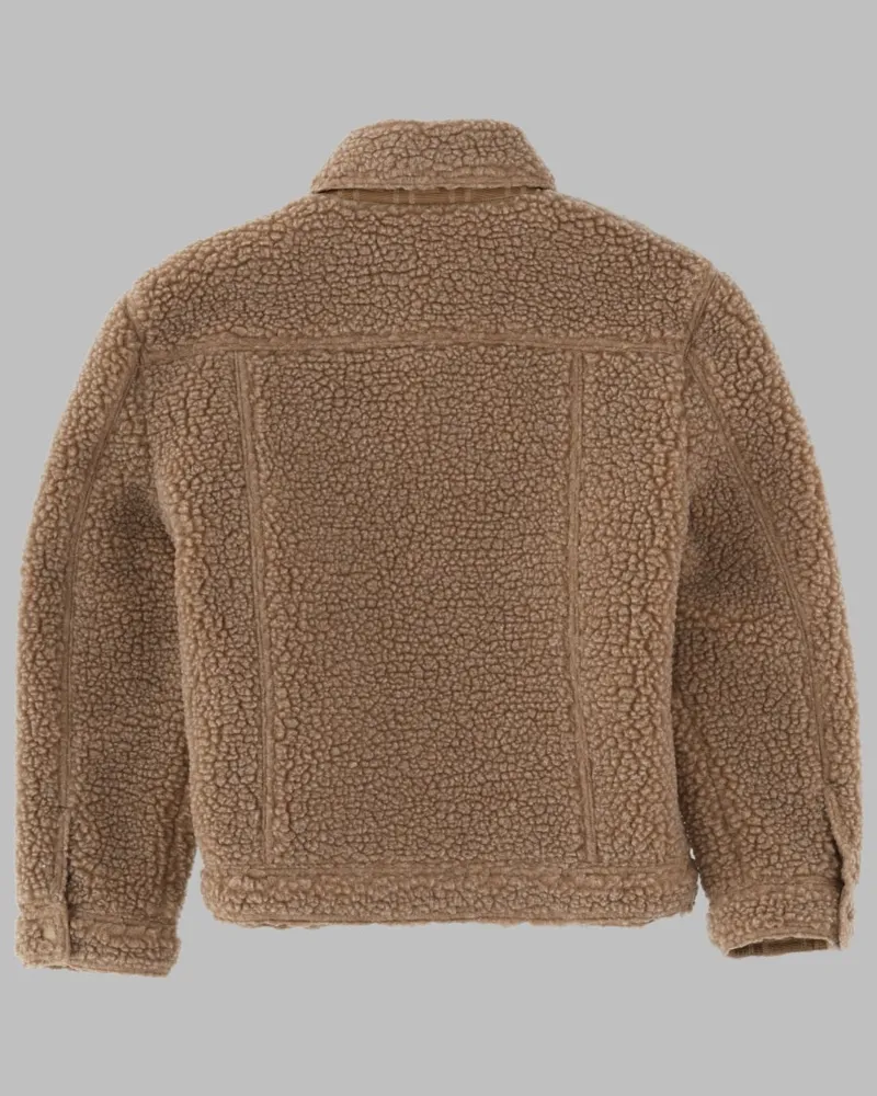 Fendi Teddy Bear Polyamide Gilet — Beige Beige