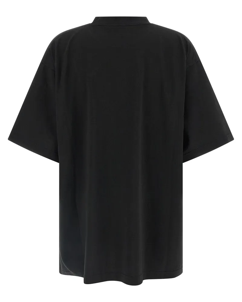 Balenciaga Graphic Print T-Shirt — Black Black