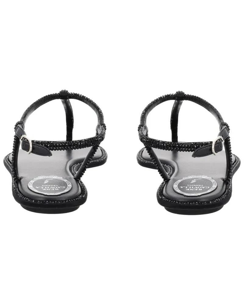 René Caovilla Diana Sandal — Black Black