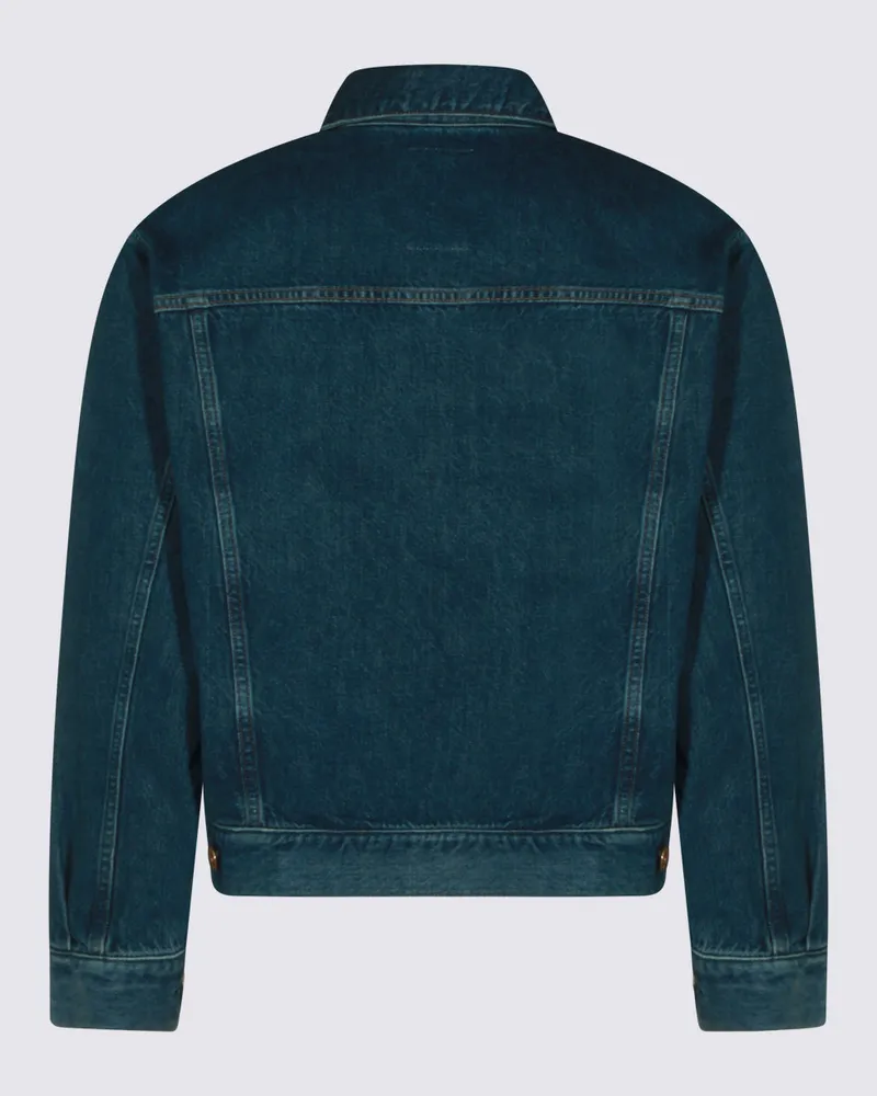 Kitsuné Men's Jackets Faded Indigo _100 % Co Blue