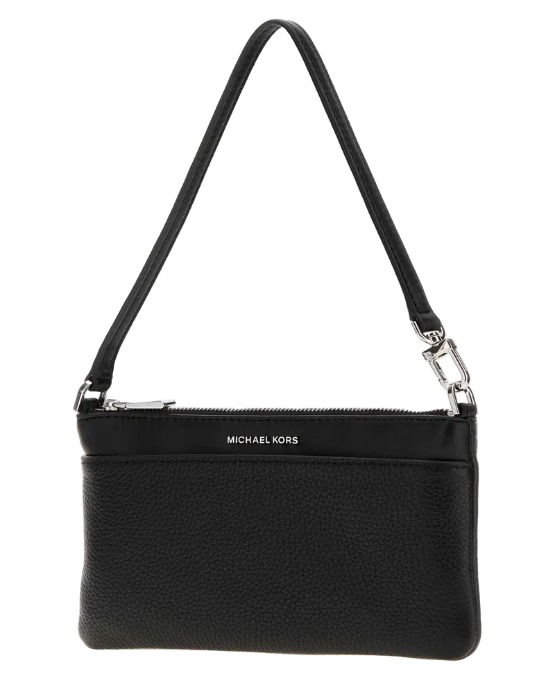 Michael Kors Women's Md Tz Conv Wristlet Black Mixed Fibres Borse A Mano Bag Black