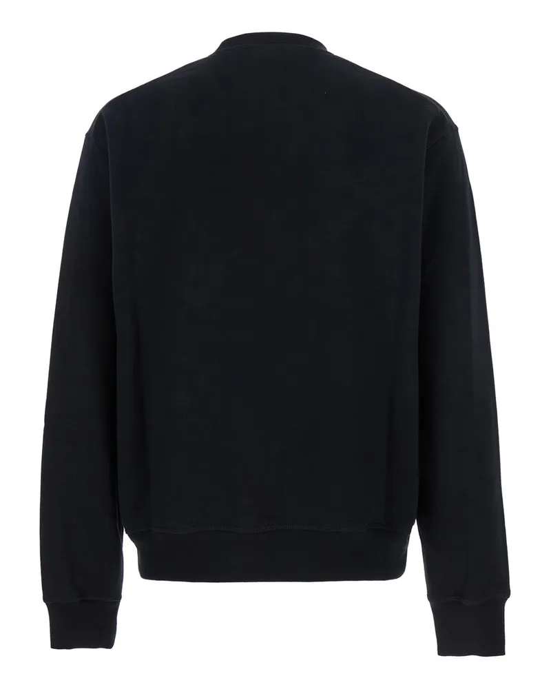 Dsquared2 Men's Ducati X D2 Black Sweatshirt With Logo Cotton Sweatshirts Sweater Black