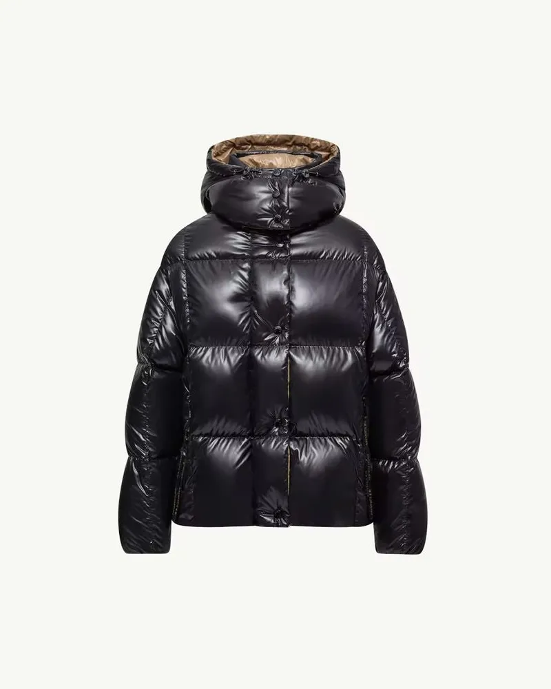 Moncler Quilted Down Down Jacket — Black Black