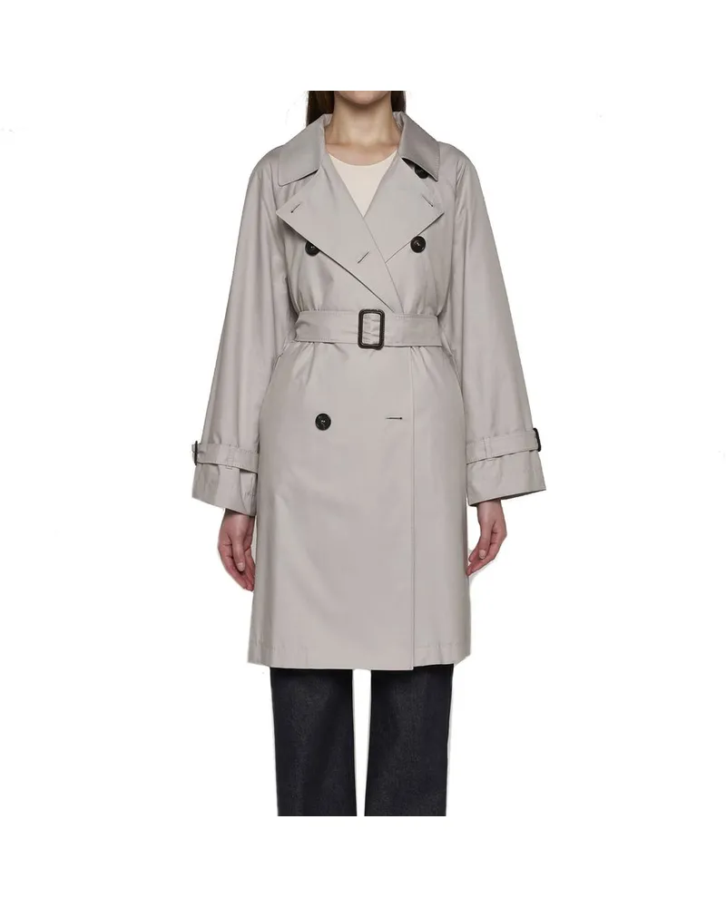 Max Mara Women Beige Cotton Coat Clothing Beige