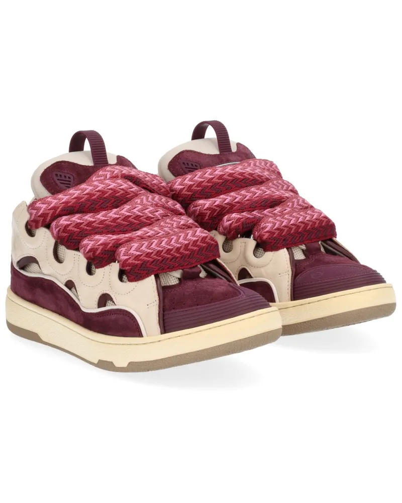 Lanvin Leather Curb Sneaker — Multicolor Multicolor