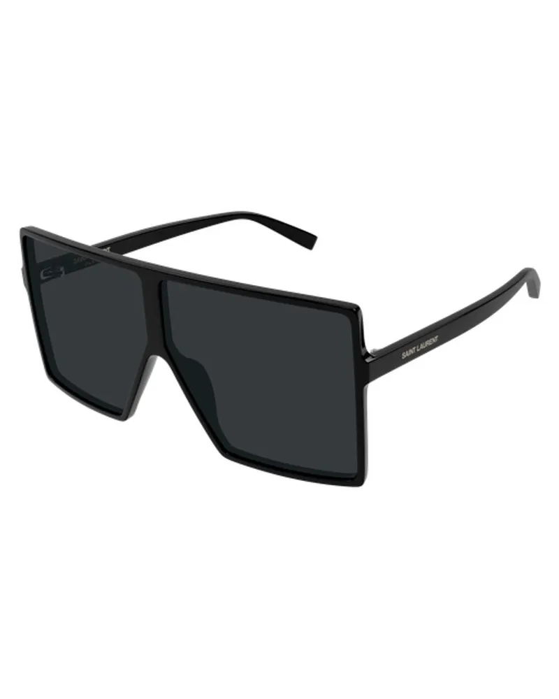 Saint Laurent SL909001 Square-Frame Sunglasses — Black Black