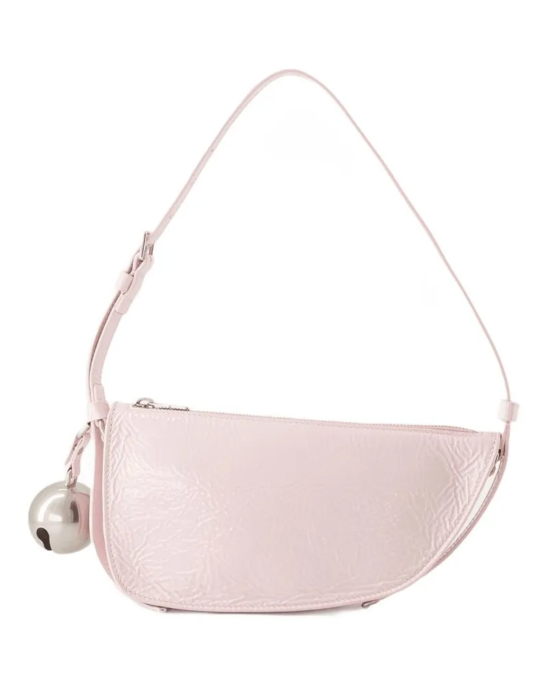 Burberry Women's Shield Sling Mini Shoulder Bag Pink Lambskin Pink