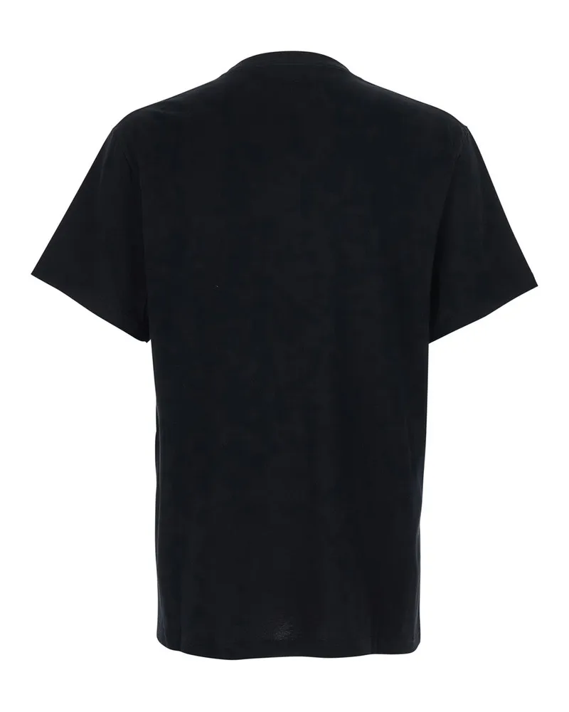 Alexander McQueen Men's Crew Neck T-Shirt Black Cotton T-Shirts And Polos Black