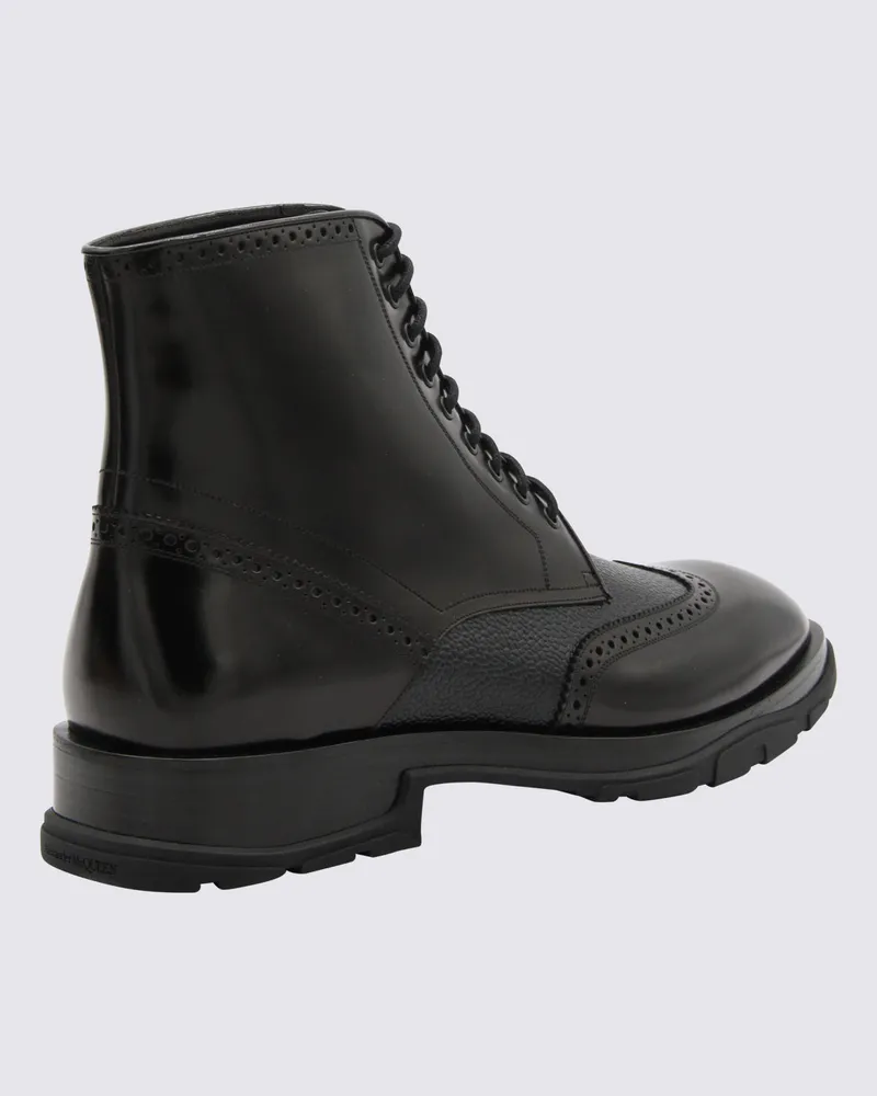 Alexander McQueen Men's Boots Black _cover Le - Sole El Black