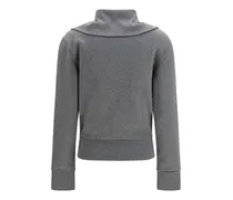 Logo-Printed Cotton Hoodie — Grey
