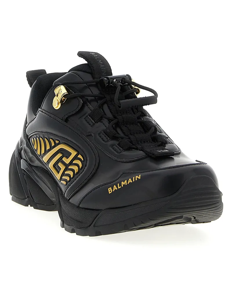 Balmain Cosmic Dust Sneaker — Black Black