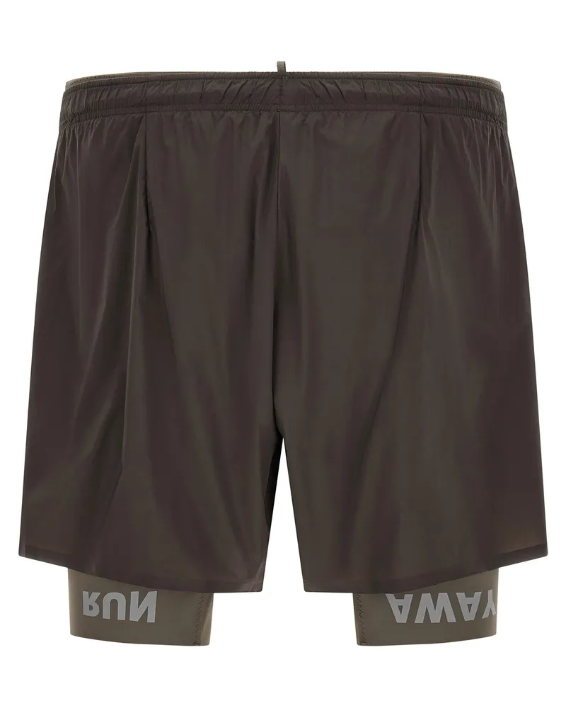 Satisfy Techsilk™ Quick-Drying Bermuda Shorts — Brown Brown