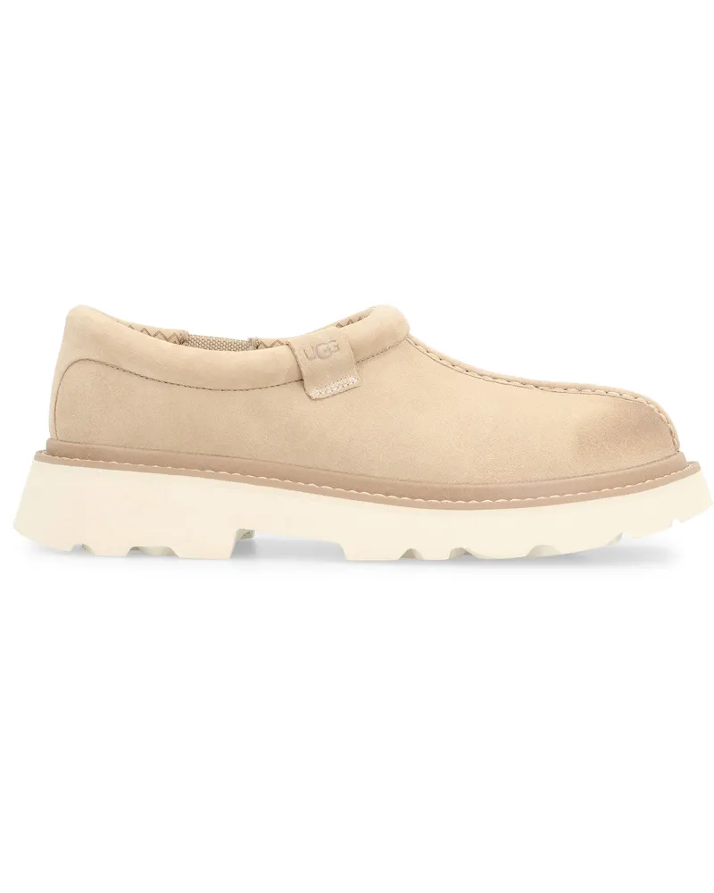 UGG Men's Tasman Lug Sabot Sand Wool Slippers Flat Shoes Beige