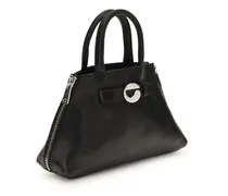 Women's Mini Data Bag Black Calf Leather Bos Taurus Shoulder