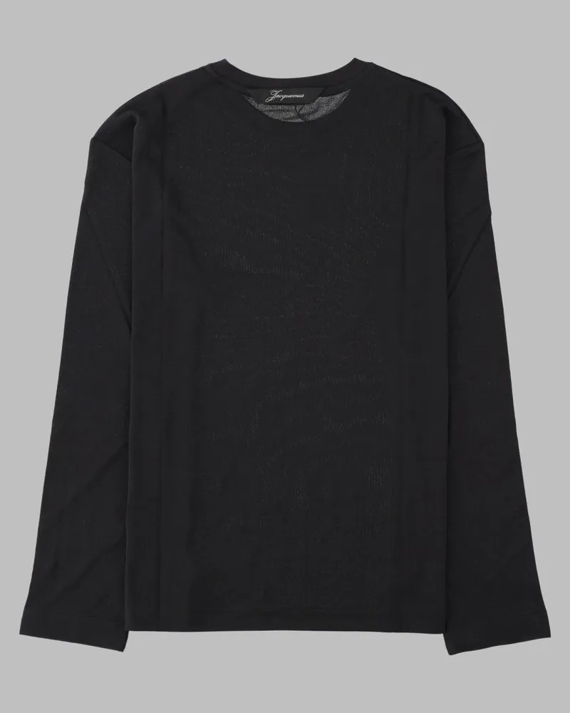 Jacquemus Rond Long-Sleeve T-Shirt — Black Black