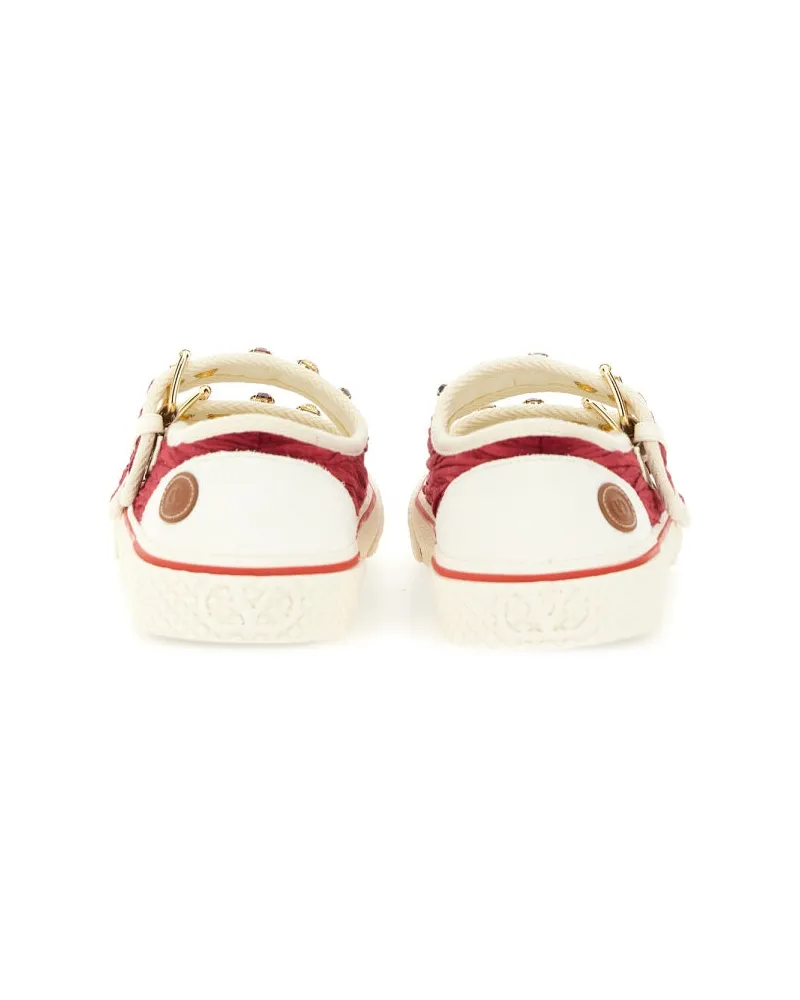Valentino Garavani Dollyboard Ballerina Sneaker — Burgundy Burgundy