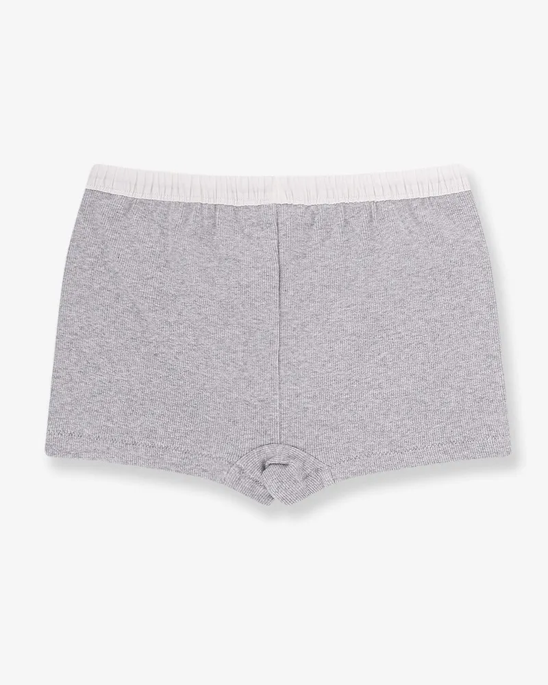 Entire Studios Women's Cotton Blend Shorts Grey Gray