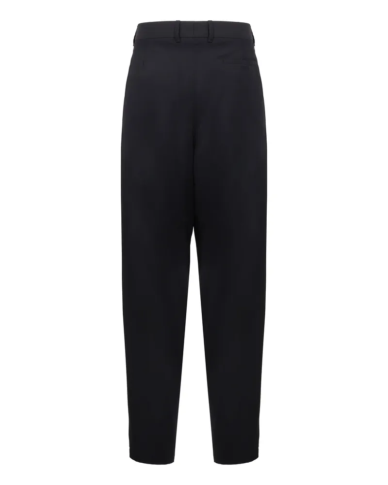 Giorgio Armani Men's Virigin Wool Trousers Blue Virgin Blue