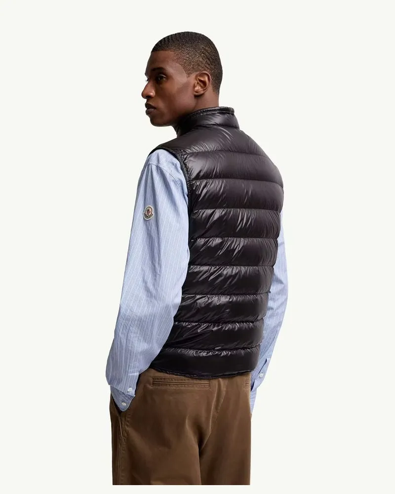 Moncler Quilted Down Gilet — Black Black