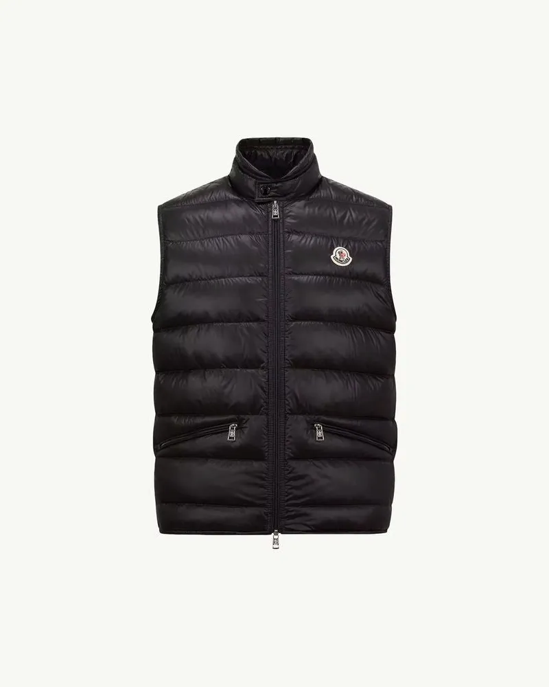 Moncler Quilted Down Gilet — Black Black