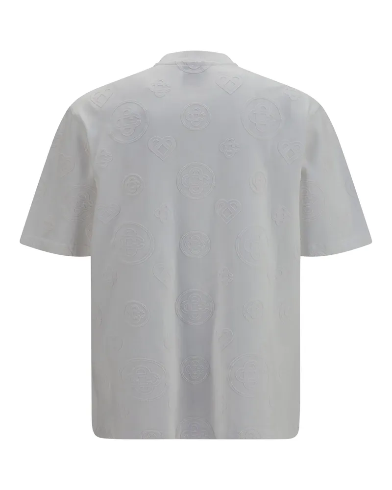 Casablanca Paris All-Over Monogram T-Shirt — White 