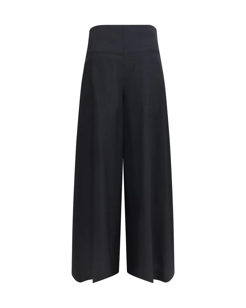 Brunello Cucinelli Women Black Cotton Casual Pants Black
