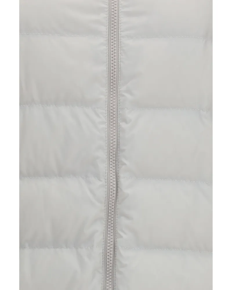Brunello Cucinelli Women's Puffer Jacket Monil Chain Geyser Outer: Polyamide Gray
