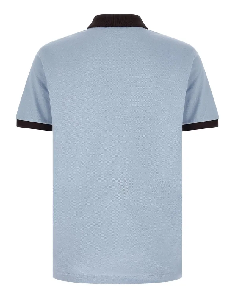 Lacoste Men Polo Shirt Piquet Chambray-Buffalo Cotton Chambray/buffalo T-shirts And Polos Blue