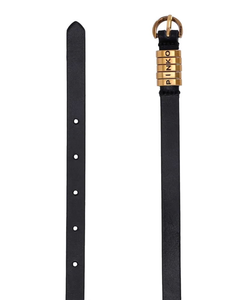 Pinko Women Belts Black Leather Black